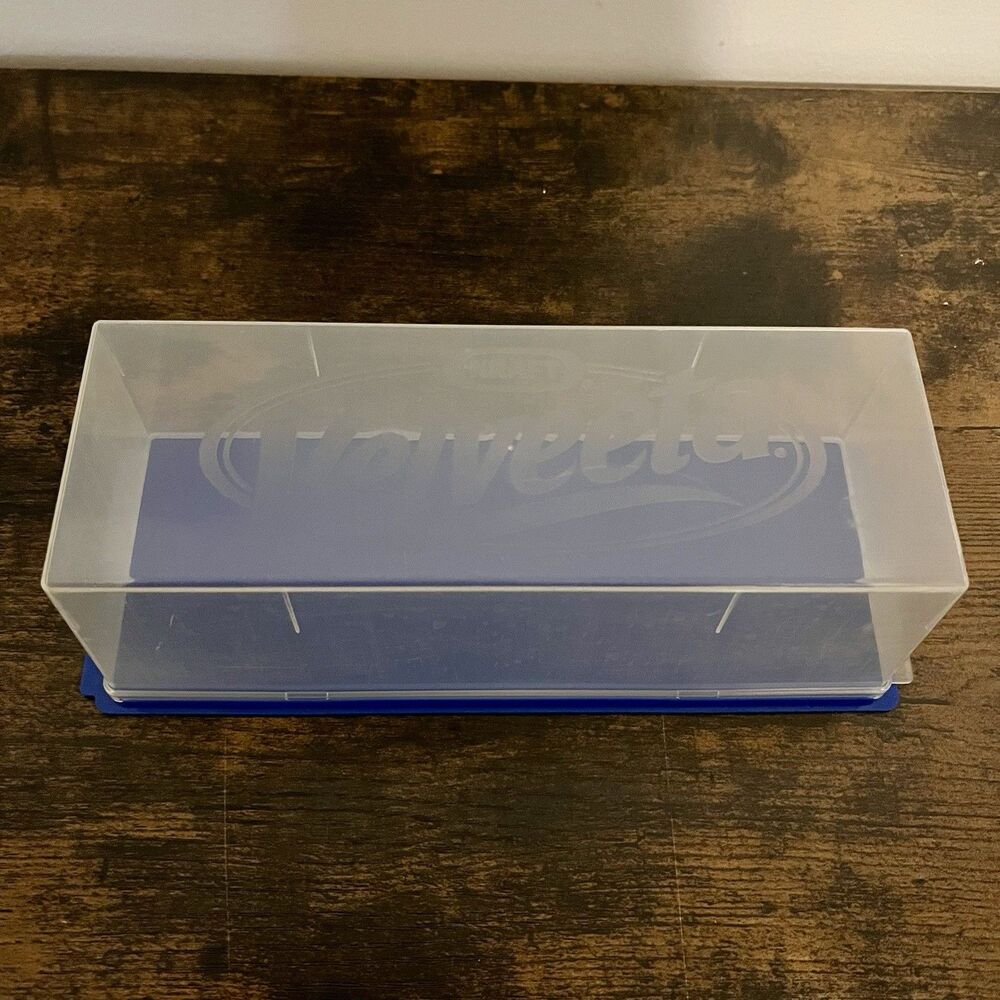 Kraft Velveeta Cheese Keeper Container 2 LB Storage Box Blue Bottom